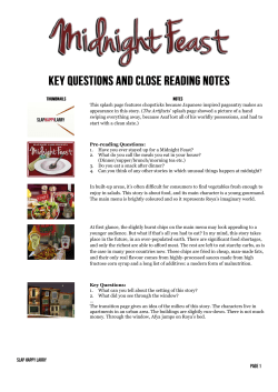 midnight feast close reading notes