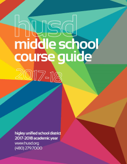 2017-18 Course Guide - Higley Unified School District