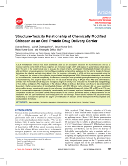 Structure-Toxicity Relationship of Chemically