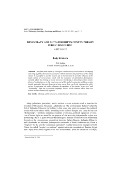 democracy and dictatorship in contemporary