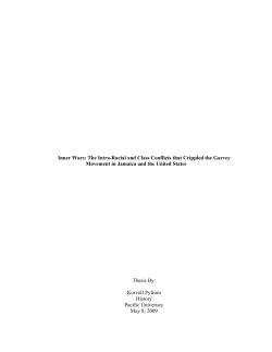 Inner Wars: The Intra-Racial and Class Conflicts