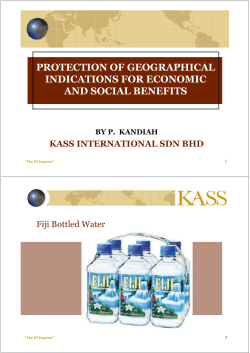 protection of geographical indications for economic