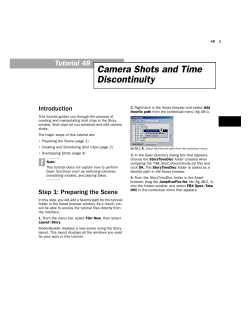 Tutorial 48 Camera Shots and Time Discontinuity