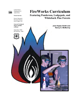 FireWorks Curriculum - Missoula Fire Sciences Laboratory