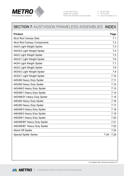 Frameless Assemblies - Metro Performance Glass