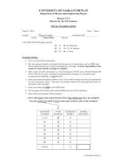 Questions and Solutions - Physics and Engineering Physics