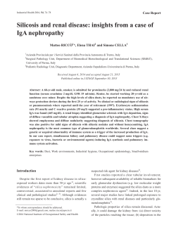 Silicosis and renal disease: insights from a case of IgA nephropathy