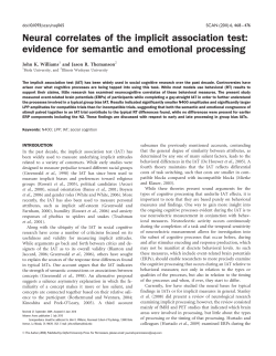 Neural correlates of the implicit association test