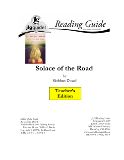 Solace of the Road - Junior Library Guild