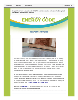 New York`s energy code requires newly constructed homes to pass