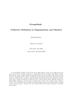 Groupthink IOM 4l - Princeton University