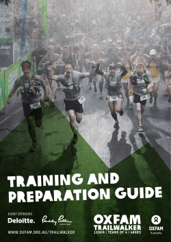 Training and preparation guide