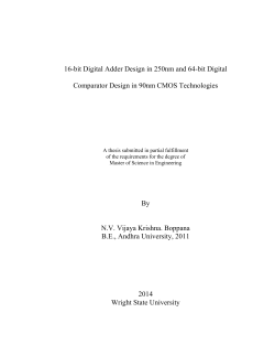 16-bit Digital Adder Design in 250nm and 64