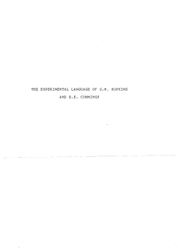 "Home at heart": The Experimental Use of Language in