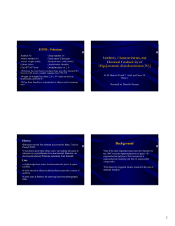 Synthesis, Characterization, and Electrical Conductivity of Oligo