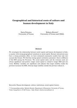 Geographical and historical roots of culture and human