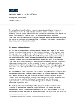 Industrial policy in the United States