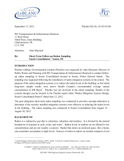 Short-term Radon Sampling Report (August 23