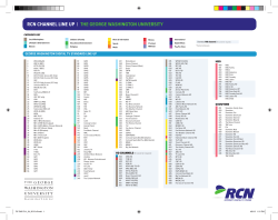 rcn channel line up | the george washington university