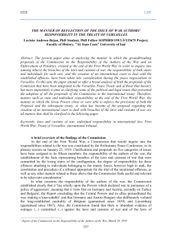 CCI3 LAW 557 THE MANNER OF REFLECTION OF THE ISSUE OF