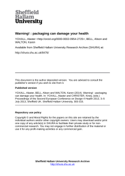 - SHURA - Sheffield Hallam University Research