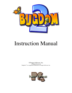 Bugdom 2 Instructions - Pangea Software, Inc.