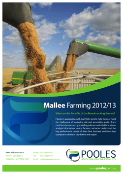 Mallee Farming 2012/2013