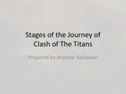 Stages of the Journey of Clash of The Titans