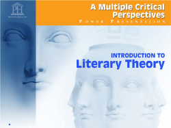 Introduction to Literary Theory