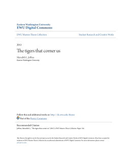 The tigers that corner us