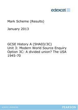 Mark Scheme - Edexcel
