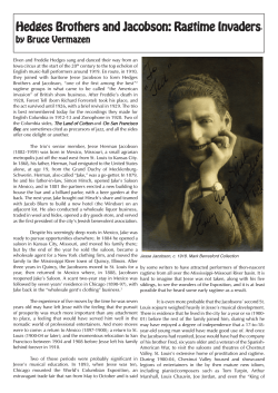 Hedges Brothers and Jacobson: Ragtime Invaders1