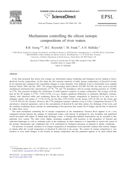 Mechanisms controlling the silicon isotopic compositions