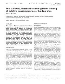 MAPPER2 Database: a multi-genome catalog of putative