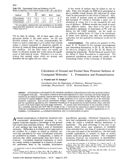 Calculation of Ground and Excited State Potential Surfaces of