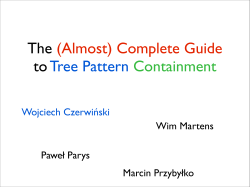 (Almost) Complete Guide to Tree Pattern Containment