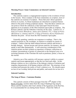 Morning Prayer &ndash; Canticles - St. Hilda`s Episcopal Church