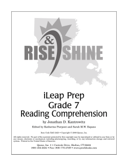 Queue, Inc. - Queue Workbooks