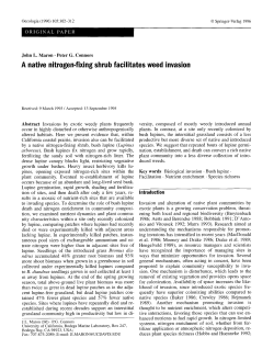 A native nitrogen-fixing shrub facilitates weed invasion