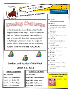 Newsletter Jan0813 - Peace Wapiti School Division