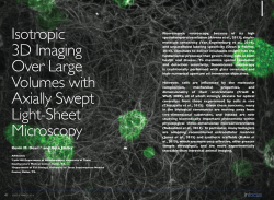 Isotropic 3D Imaging Over Large Volumes with Axially Swept Light