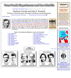 Abraham Lincoln and John F. Kennedy - Near