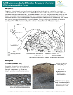 Lowland Glaciation North Wales