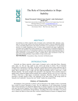 Get the entire paper  - Electronic Journal of Geotechnical