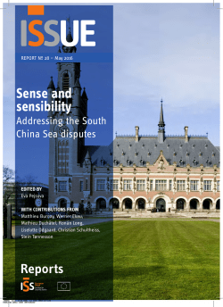 Sense and sensibility - EUISS