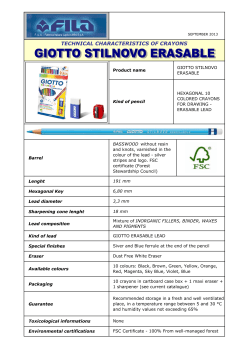 technical characteristics of crayons