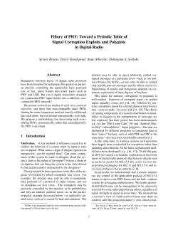 Fillory of PHY: Toward a Periodic Table of Signal Corruption Exploits