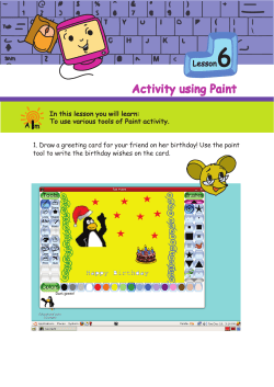 Activity using Paint