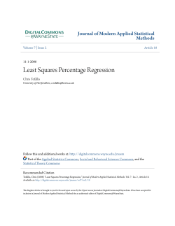 Least Squares Percentage Regression