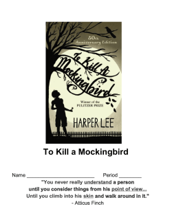 2015 To Kill a Mockingbird Packet